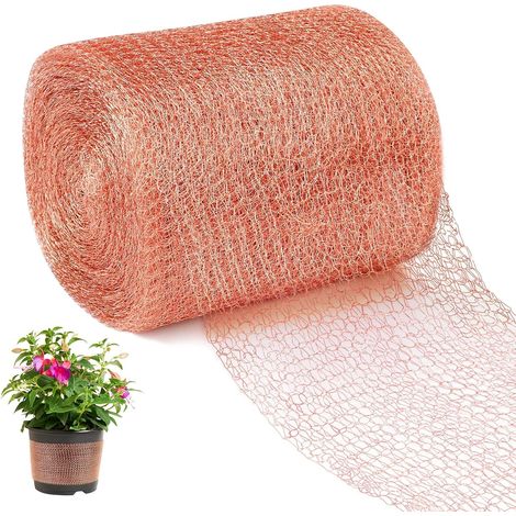Inhhub Anti-schnecken- Und Schneckennetz, Anti-schnecken-kupferband, Doppellagiger Anti-schnecken-kupferbandzaun, Anti-schnecken-barriere Für Den Gartenschutz, 12,7 Cm X 6 M