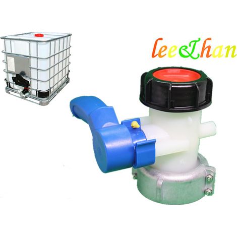 Ibc-tank-adapter, 62 Mm, Dn40, Abfluss-schmetterlingsventil, Öl-kraftstoff-ablassbeschläge, Ton-ventil