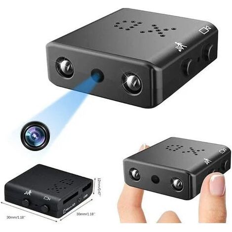 Kleinste Hd-kamera Mit Nachtsicht, Bewegungserkennung, Sd-kartenspeicher, Nanny-überwachungskamera Mit Audio, Indoor-outdoor-überwachungskamera