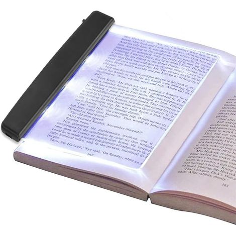 Led-buchlampe Mit Flacher Platte, Lese-nachtlicht, Tragbare Augenschutz-led-lampe Für Innenschlafzimmerlampe
