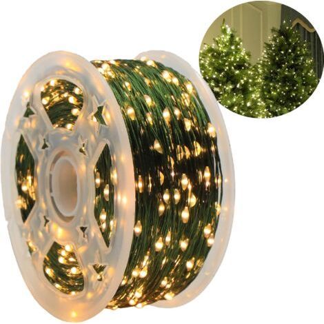 Lichterkette Für Den Außenbereich, 50 M, 500 Warmweiße Leds – Wasserdichte Beleuchtung Mit 8 Modi – Innen- Und Außendekoration Für Weihnachten, Hochzeit, Garten