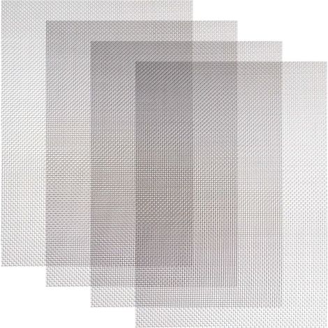 Metallgitter, Anti-nagetier-netz, Edelstahl, Anti-insekten-metallgitter, 20 Maschen, 150 X 210 Mm, Für Belüftungsfiltration, 4 Stück