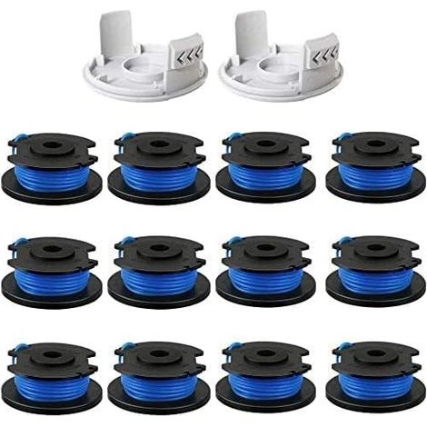 Rac124 1,6 Mm Ersatz-fadenspule, Kompatibel Mit Ryobi One+ 18 V, 24 V, 40 V, Rlt2925, Rlt1825, Rlt1825li, Rlt1825ll13, Rlt1825m13, Olt1832 (12 Spulen + 2 Kappen).