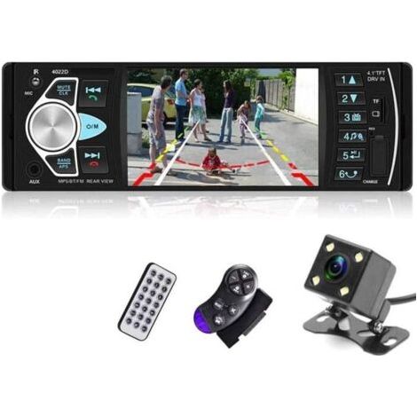 Scorpio – 1din Bluetooth-autoradio – 4,1-zoll-hd-bildschirm – Rückfahrkamera – Digital Fm – Bluetooth-konnektivität – Kompatibel Mit Tf-karten Bis Zu 32 Gb