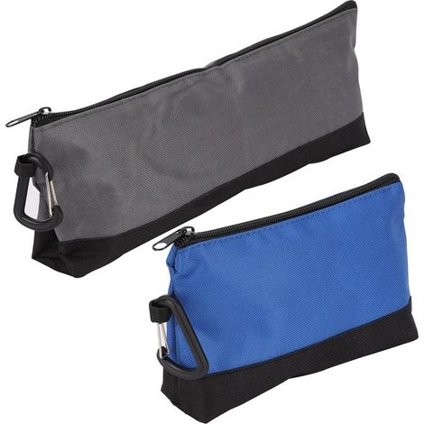 Set Bestehend Aus 2 Werkzeugsätzen Mit Reißverschluss Und Karabinern – Sehr Langlebige Mehrzweck-aufbewahrungstasche – Werkzeugtasche In 2 Größen – Leere Diy-tasche