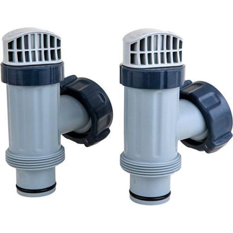 Set Mit 2 Intex-kolbenventilen Für Oberirdische Pools, Mit Dichtungen Und Muttern