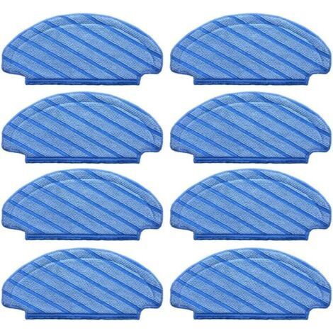 Set Mit 8 Waschbaren Ersatzmopps, Kompatibel Mit Ecovacs Deebot T8, T8+, T8 Aivi, N8, N8 Pro, N8 Pro+, Saugrobotern