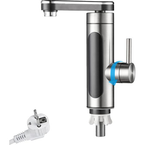 Sofortiger Warmwasserhahn, Elektrischer, Tankloser, Drehbarer Wasserhahn, Zubehör Mit Led-digitalanzeige, 3300 W, Für Wohnmobil-küche