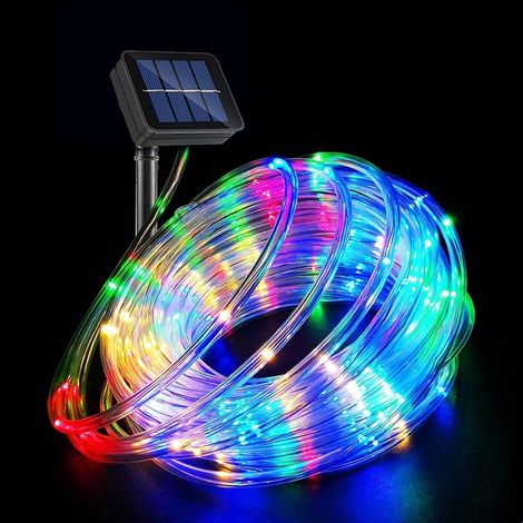 Solar-lichtleiste, 100 Leds, Kupferrohr-draht-lichter, 8 Modi, Solar-licht-dekoration Für Den Außenbereich, Für Weihnachten, Garten, Hof, Weg, Zaun, Baum, Hinterhof, Fei Yu