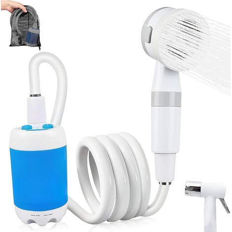 Tragbare Dusche, Tragbare Campingdusche, Über Usb Wiederaufladbare Extrusionsdusche, Wasserdichte Tragbare Elektrische Dusche Mit 2 Modi, 4000 Mah, Für Camping, Wandern, Wohnmobile Und Reinigungsjahre