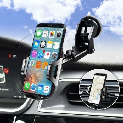 Tragbares Zubehör Für Das Auto, 3-in-1-autotelefonhalter, Autotelefonhalter Für Lüftungsschlitze, Windschutzscheibe, Armaturenbrett Mit Saugnapf