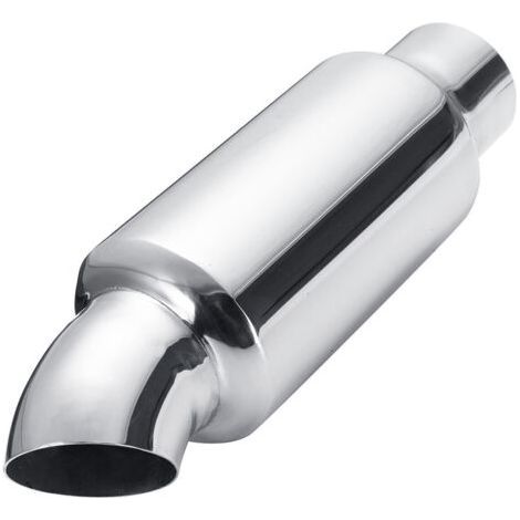 Universeller 2-zoll-auspuffschalldämpfer – Edelstahl 304 – 25,4 Cm Länge – Poliertes Chrom-finish Für Lang Anhaltende Leistung