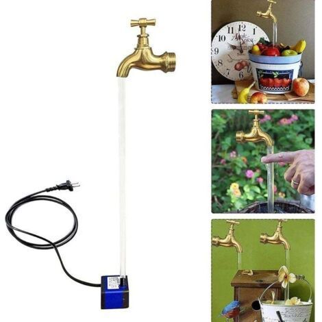 Unsichtbarer Bewässerungsbrunnen Mit Fließendem Auslauf, Schwimmender Wasserhahn-brunnen, Magischer Unsichtbarer Wasserhahn-brunnen, Schwimmender Wasserhahn Für Diy-gartenkunstdekoration