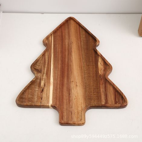 Weihnachtsbaum-schneidebrett Aus Holz - Wurstbrett - Schneidebrett - Obsttablett - Weihnachtskäsebrett - Vorspeisentablett Aus Holz -