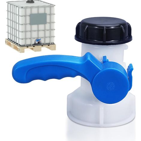 Ymyny Tankventil 1000l Kunststoff, Ibc-adapter, Ibc-universaladapter, Für Ablasshahn, Regentank, Fass, Wassertank 75 Mm, Dn 50