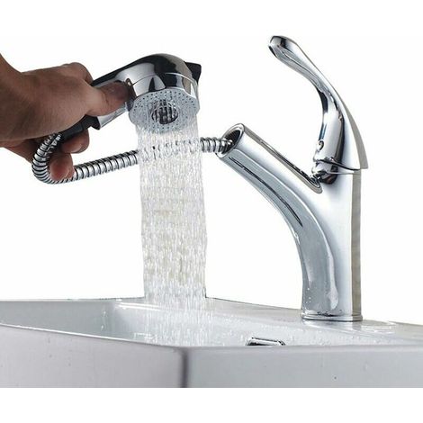 Ymyny Waschbecken-wasserhahn Mit Herausziehbarer Brause, Einhebel-küchen-waschbecken-wasserhahn Mit Robustem Messing-waschtisch-wasserhahn
