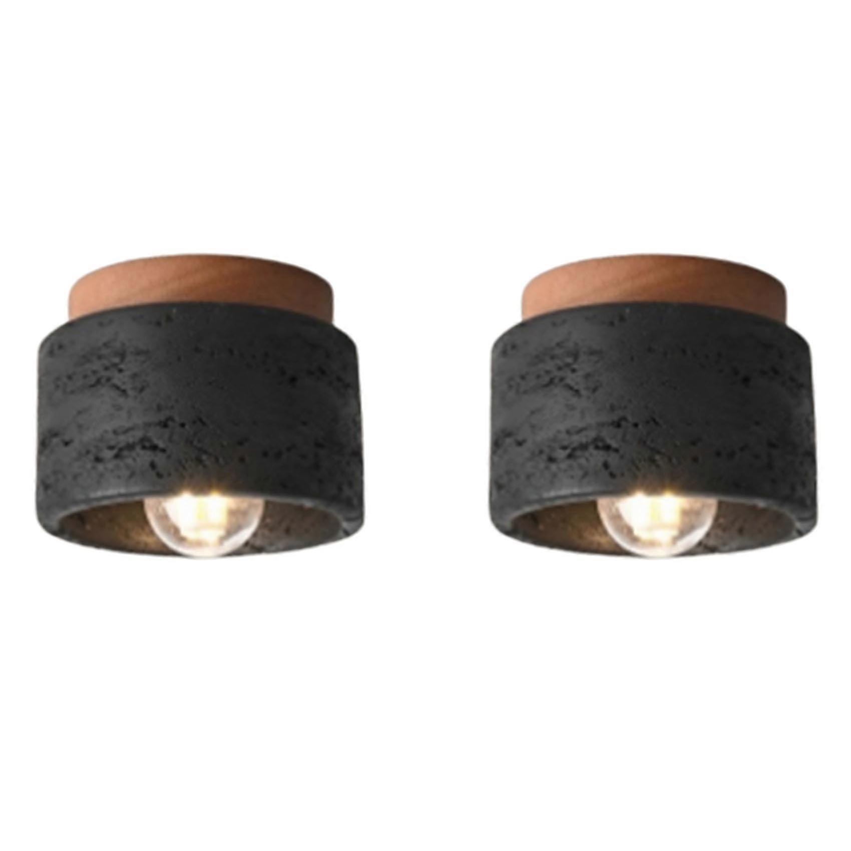 Lampes De Plafond Style Wabi-sabi Japonais E27 À Trois Couleurs Et À Intensité Variable Pour Cuisine, Couloir, Salon, Bureau, Salle De Thé A