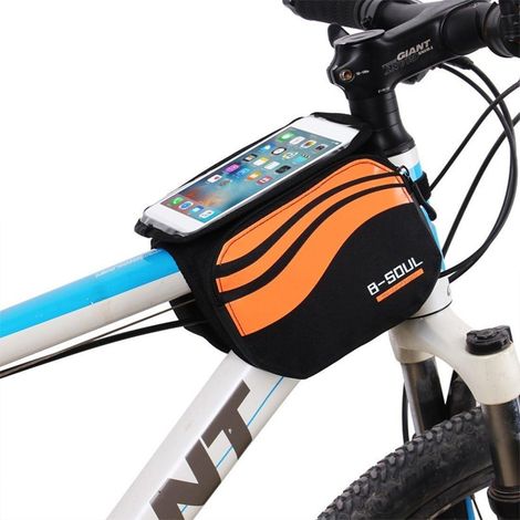 1er-pack, Fahrradträgertasche Mit Wasserdichter Handytasche, 2 Seitliche Fahrradträgertaschen, Passend Für Alle Fahrradtypen (orange)