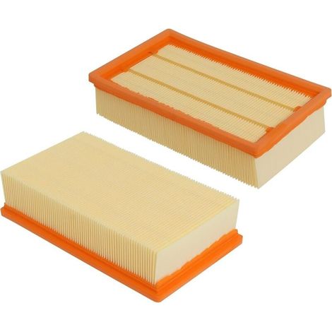 2er-pack Flachfaltenfilter Passend Für Kärcher Nt 25/1 Ap, Nt 35/1 Ap, Nt 35/1, Nt 45/1, Nt 55/1, Nt 361, Nt 561, Nt 611 Tact, Te, M, Eco Für 6.904-367.0/69043670