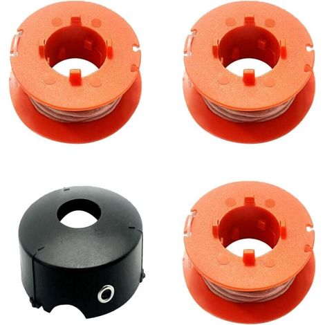 3 Ersatzfadenspulen Für Bosch Art 23/26/30 Combitrim 23/26 Easytrim Trimmer, Für Bosch-einzelfadenspule F016800175, Davon 1 Für Bosch-spulenabdeckung
