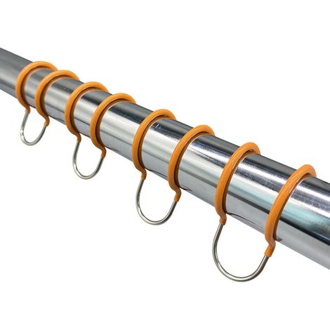 Packung Mit 10 Winddichten, Rutschfesten Aufhängehaken Für Trockneraufhänger (passend Für Rundrohre Mit 36–42 Mm Durchmesser)