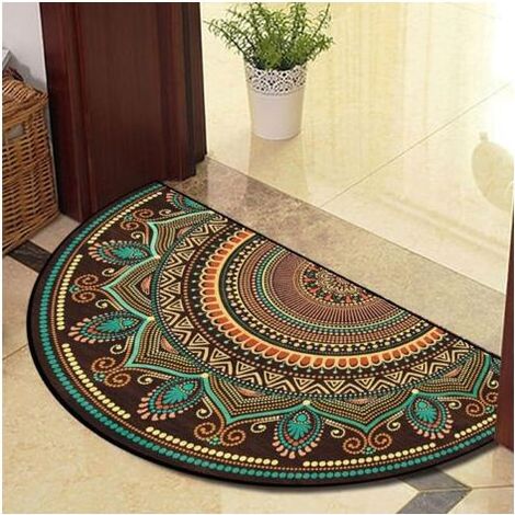 Saugfähige Halbmond-fußmatte 40 X 60 Cm – Rutschfeste Matte Für Den Innen- Und Außenbereich – Für Eingang, Terrasse, Küche – Einfache Reinigung