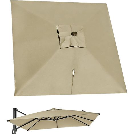 Sonnenschirm-ersatzdach, Versetztes Ersatz-sonnenschirmdach Für Hof, Garten, Strand, Uv-schutz, 8 Rippen-250 Cm, Orange
