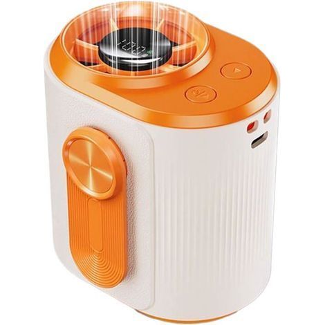 Tragbarer Ventilator Mit Mehrstufig Einstellbarer Digitalanzeige. Ideal Für Outdoor-reisen Und Camping
