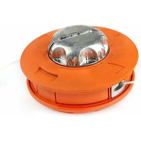 Universal-trimmer, 2 Drähte, M10-gewinde, Schneidkopf, Aluminium-trimmerbürste Für Alle Formen Von Trimmerschnur-durchmesser 2,0 Mm Bis 3,2 Mm (orange)