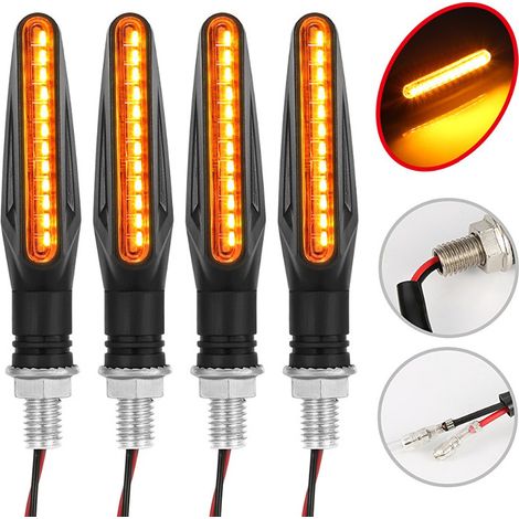 Set Mit 4 12v Led-blinkern – Motorrad-blinker – 12 Mehrfarbige Led-lampen