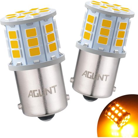 1156 Ba15s P21w 33smd Led-lampen – Gelb – Tagfahrlicht, Blinker, Rückfahrscheinwerfer – 12 V 24 V