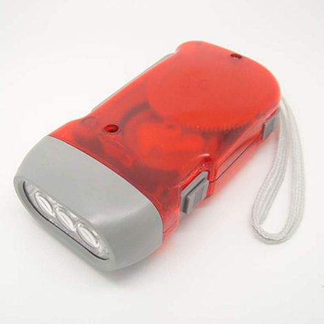 3 Led Dynamo Taschenlampe Licht Hand Drücken Kurbel Camping Tragbare Reisen Wandern Lampe Langlebig Und Nützlich-fei Yu