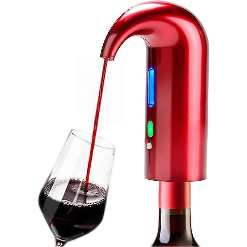Aérateur De Vin Électrique Portable Avec Verseur, Carafe À Vin Automatique Multifonctions Et Système De Filtration Intelligent Pour La Maison Et Le Bar.