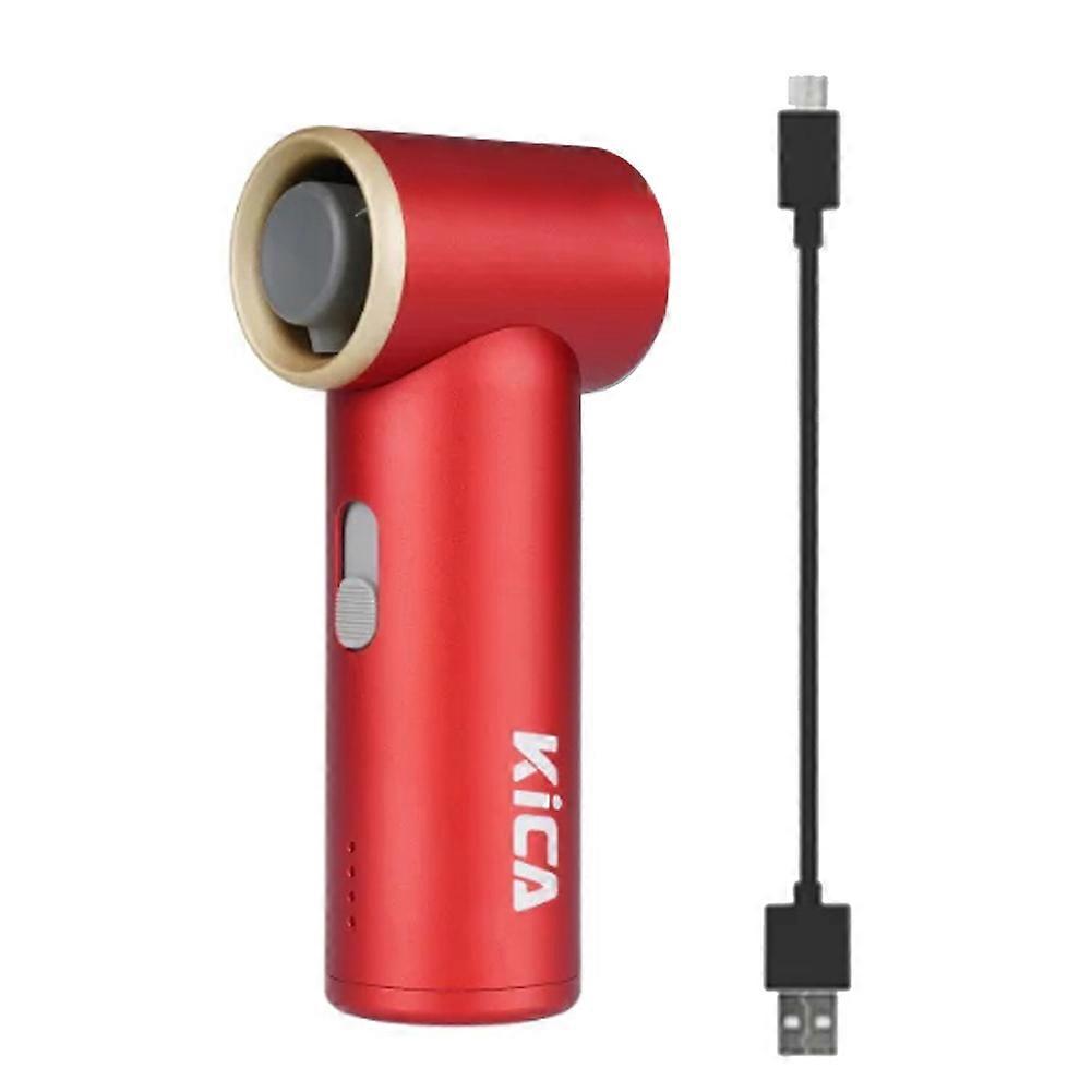 Mini Ventilateur Turbo Portable Kica Jet Fan – Batterie Rechargeable Avec 13 Heures D'Autonomie, Idéal Pour Les Grillades Et Le Nettoyage Des Appareils Électroniques (rouge)