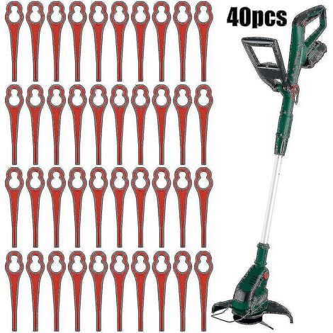 Crea – Satz Mit 40 Ersatzklingen Für Parkside Prta 20-lia1 Trimmer – Kunststoffklingen 85 Mm – Lochdurchmesser 7/12 Mm – Sauberer Und Langlebiger Schnitt