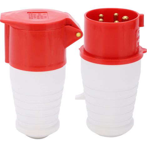 Industrielle Steckdosenkupplung, 16 A, 5-polig, Dreiphasig, Ip44, Wasserdicht, 220–380 V/240–415 V, 3p+n+e