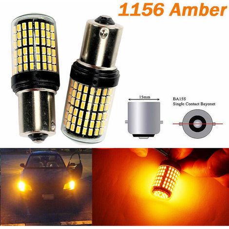 Led-lampe 12 V, 6500 K, Wasserdichtes Design, Für Boot, Wohnmobil, Auto, Tagfahrlicht Usw. 2 Stück (1156-ba15sred)