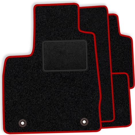 Satz Veloursmatten Für Ford Fiesta Vii Mk8 2017-2023 – Rotes Finish