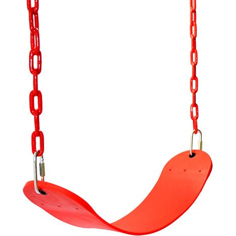 Schaukelsitz, Der 660 Lbs Trägt, Mit 120 Cm Langer Rostschutzkette, Baumschaukel Für Spielplatz Im Freien (rot)