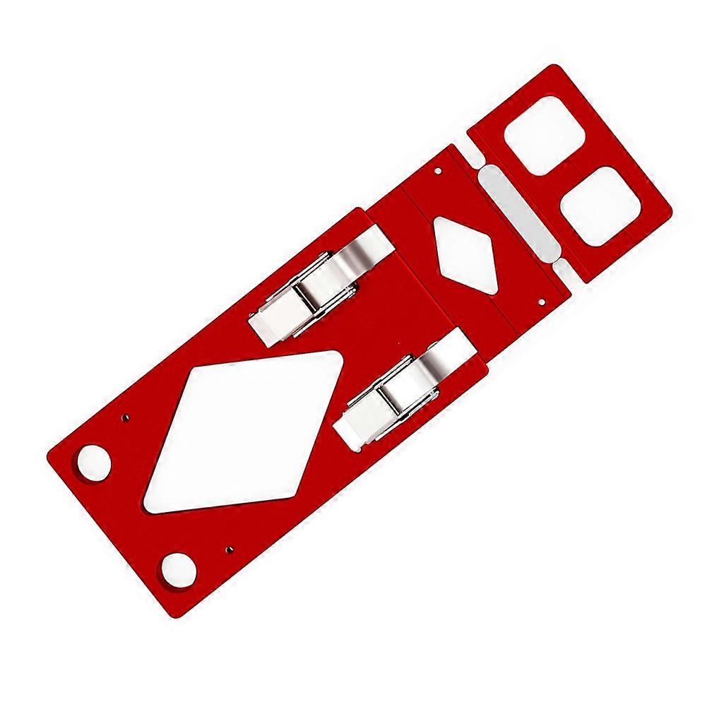 Butée D'Angle Pour Rail De Guidage D'Une Scie Plongeante Cnc, Butée D'Angle À 90° Avec Support De Bord, Pour Festool, Makita (rouge)