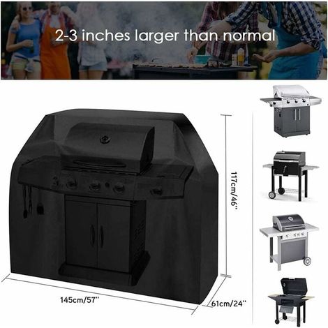 0tonchean Grill- Und Plancha-abdeckung, Outdoor-plane, Grillabdeckung – Hausgas-holzkohle-grillschutz, Camping, Oxford-stoff, Grillabdeckung, Wasser-/uv-/wind-/feuchtigkeits-/staubdicht Mit B