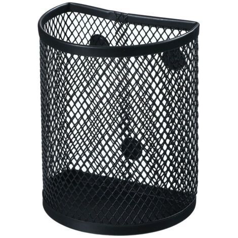 1 Stück Magnetische Netz-organizer, Stifthalter, Aufbewahrungskörbe Zur Aufbewahrung Von Stiften, Bleistiften, Markern, Schulbüro-zubehör (schwarz)