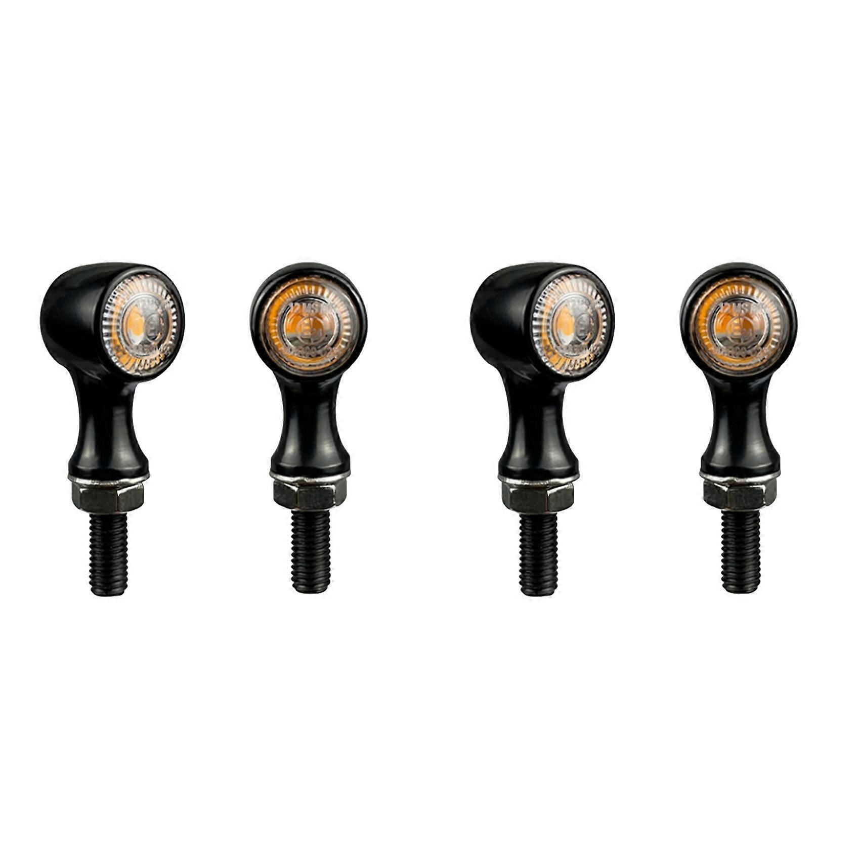 Lot De 4 Feux Clignotants Led 12v Pour Moto, Feu Arrière, Feu Stop.