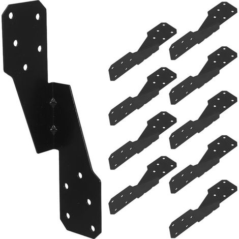 10 Pergola-dachhalterungen: Hochleistungs-eckverbinder Aus Kohlenstoffstahl, Verbindungsplatten Für Dachrahmen Und Dachbinder