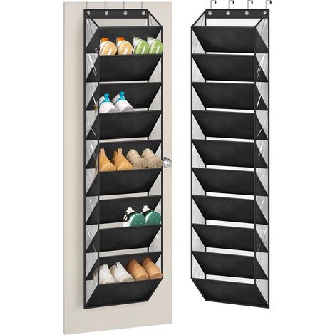 10-stufiger Schuh-organizer Für Den Schrank, Mit Großen, Tiefen Taschen, Zum Aufbewahren Von Stiefeln An Der Tür