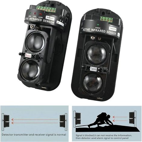 100 M Fotoelektrischer Dual-beam-aktiv-infrarot-detektor, Heimsicherheitsalarm, Infrarot-detektor-sensor
