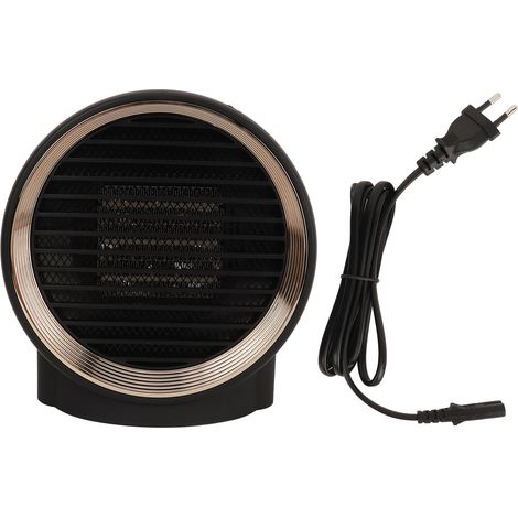 1000 W Mini-rundelektroheizung, Leiser Betrieb, Für Zuhause, Schlafzimmer, Büro, Innenbereich, Schwarz, 95 V, 240 V Eu-stecker