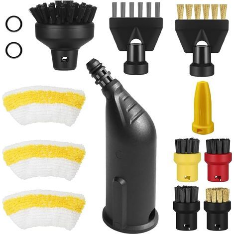 14er-pack Zubehör Für Kärcher Sc5 Sc3 Sc1 Sc4 Sc2 Dampfreiniger. Zubehör Für Kärcher Sc1 Sc3 Sc5 Sc4 Sc2 Dampfreiniger Mit Verlängerter Düse, Rundbürste, Fugendüse, Tuch