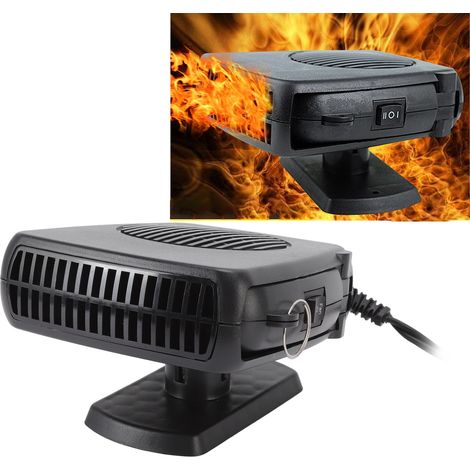 150w 24v Autoheizung Abtauen Mit Kühlfunktion Schwarzer Elektrischer Heizventilator Zigarettenanzünderstecker