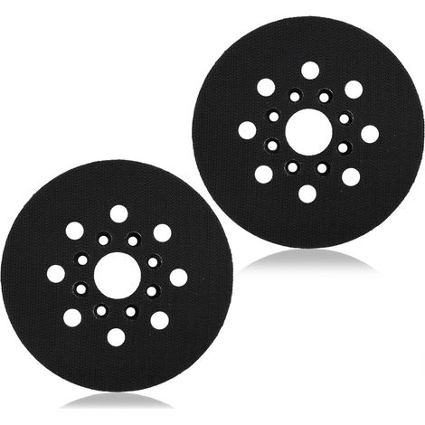 2 Stück 125 Mm Schleifteller, Schleifteller, Kompatibel Mit Pex 220 A, Gex 125-1 Ae, Pex 220 Ae, Skil 7402/7490, Ersatz Mit Effektivem Staubsammelsystem (langer Abstand)